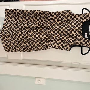 leopard print sleeveless shift